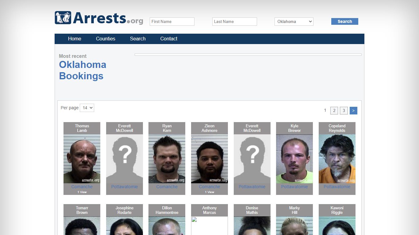 Oklahoma Arrests and Inmate Search